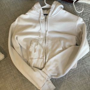 John Galt- Brandy Melville Cropped Front Zip Hoodie